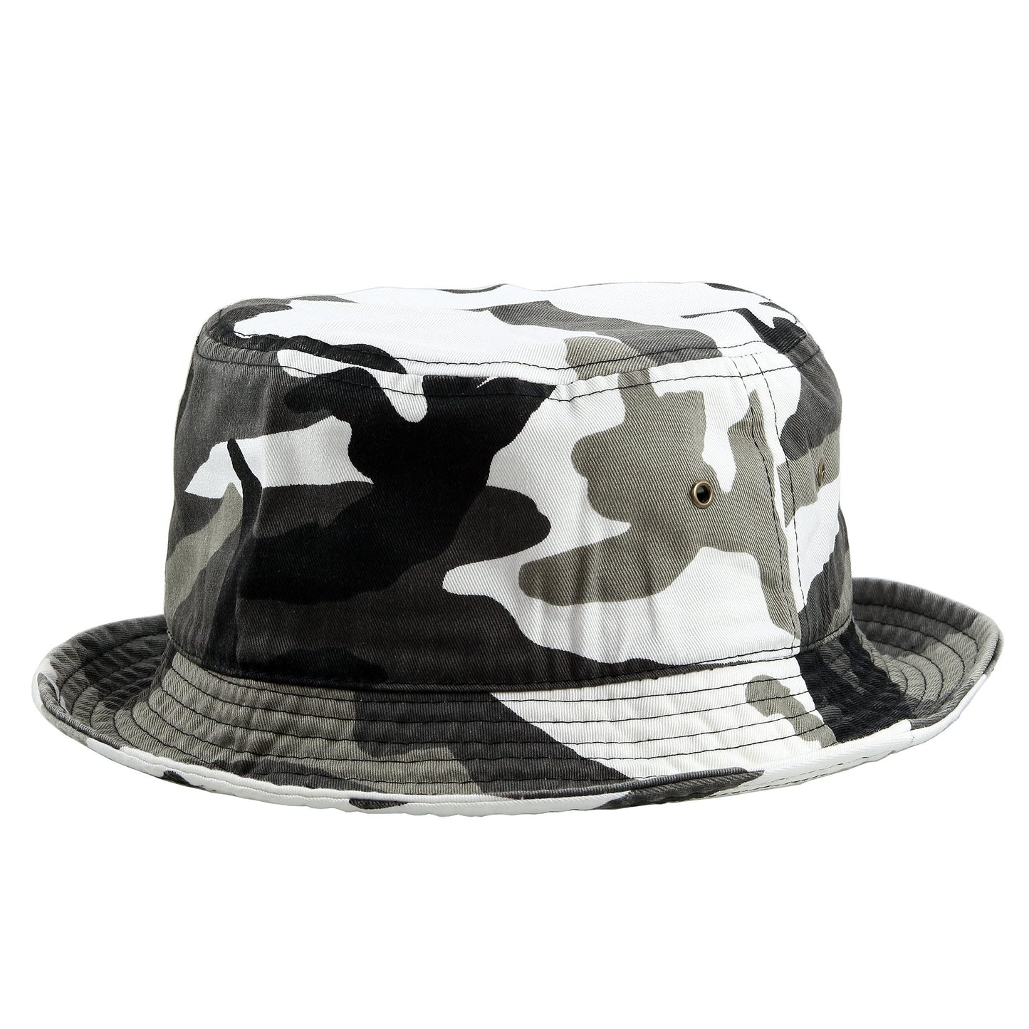 Gelante Camo Cotton Bucket Hat for Women and Men Packable Travel Summer Beach Hat 1900-City Camo-L/XL