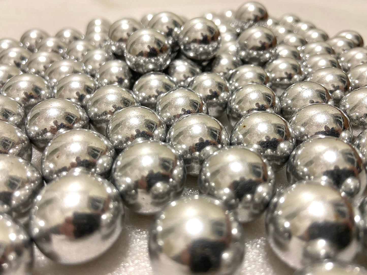 Alien Play 100 Rounds 50 Cal. Solid Aluminum Balls for Self Defense, 2.8 Gram Reusable .50 Caliber Aluminum Paintballs Ammo Projectiles for Training Fit for t4e TR50/HDR 50 Target Shooting (Silver)