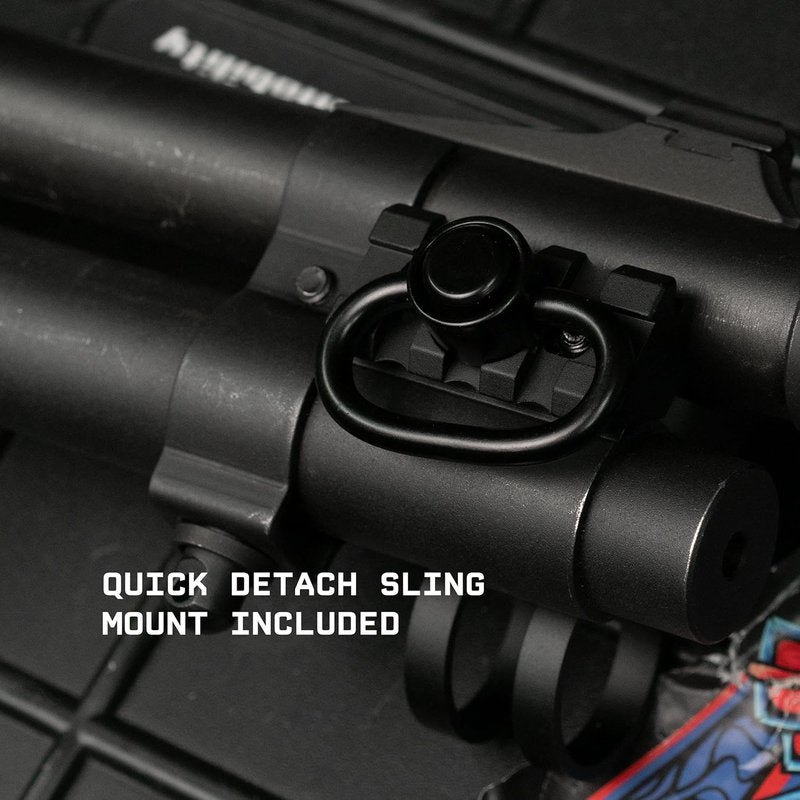 Monstrum Shotgun Barrel Clamp Mount - Flashlight & QD Sling Swivel | Picatinny Rail Accessory