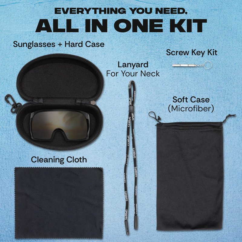 ProStunnerz Oversized Sunlasses (Black/black)