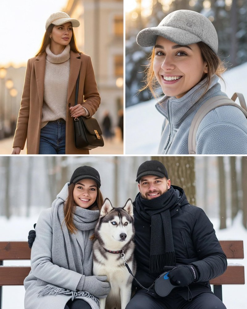 GADIEMKENSD Sherpa Fleece Winter Baseball Cap for Women Lamb Wool Solid Color Warm Baseball Cap, Unstructured Fluffy Teddy Fleece Womens Fall Hat for Outdoor Travel Hip-Hop Dance Beige