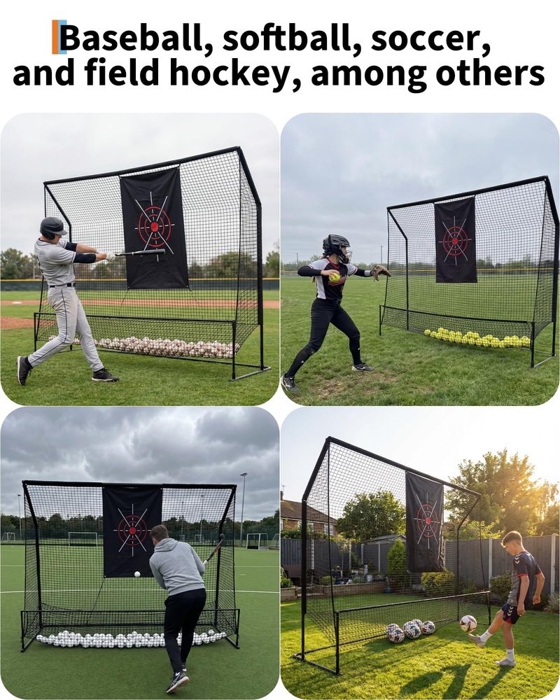 Golf Hitting Nets for Backyard Driving Real Balls, 10x7.5FT Heavy Duty Golf Practice Chipping Nets with Targeting Cloth, Outdoor & Indoor Portable Chipping Practice Swing Training Netting