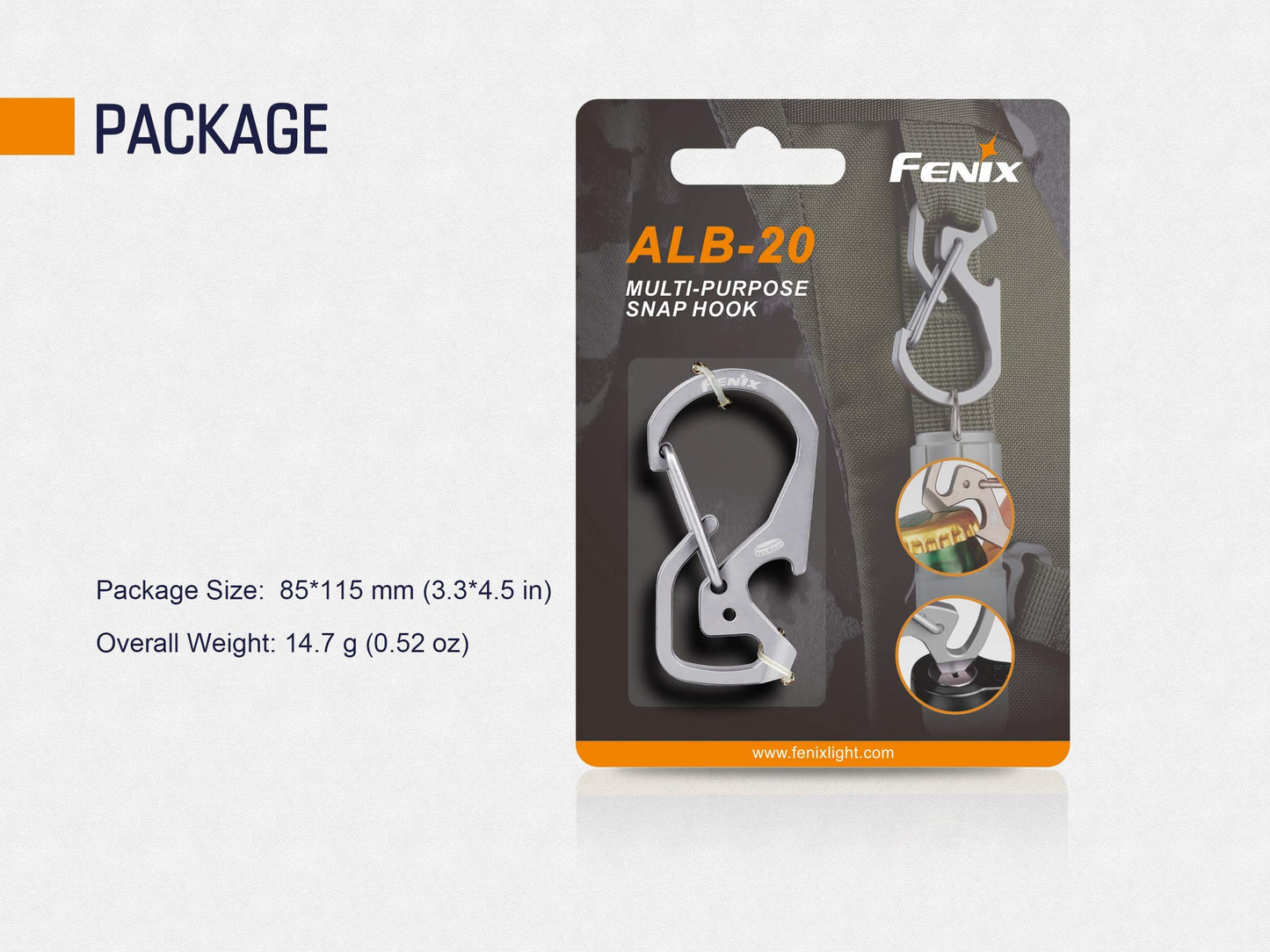 Fenix Unisex's ALB 20 ALB20, Titanium