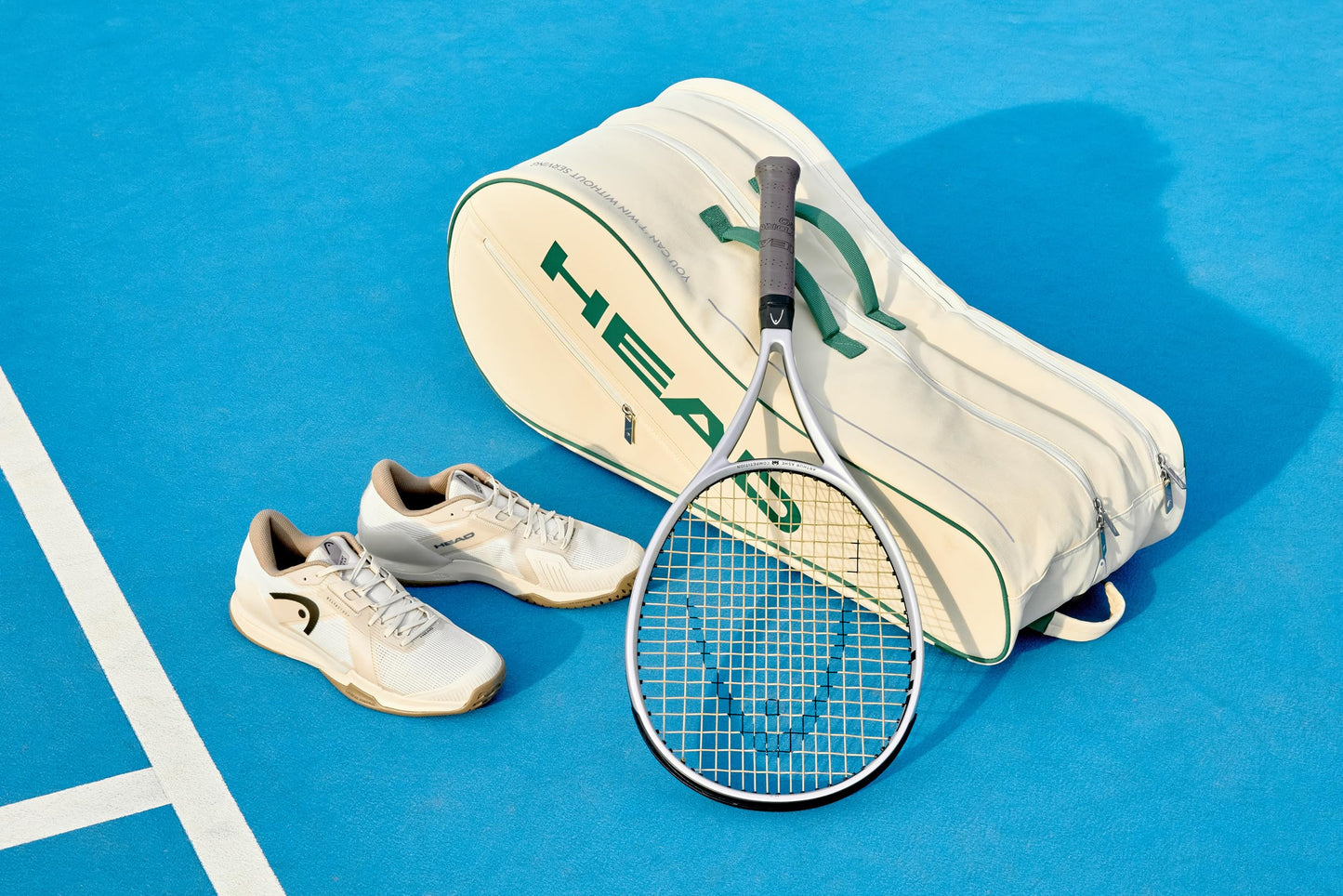 HEAD Arthur Ashe Racquet Bag L (9R) - White/Green