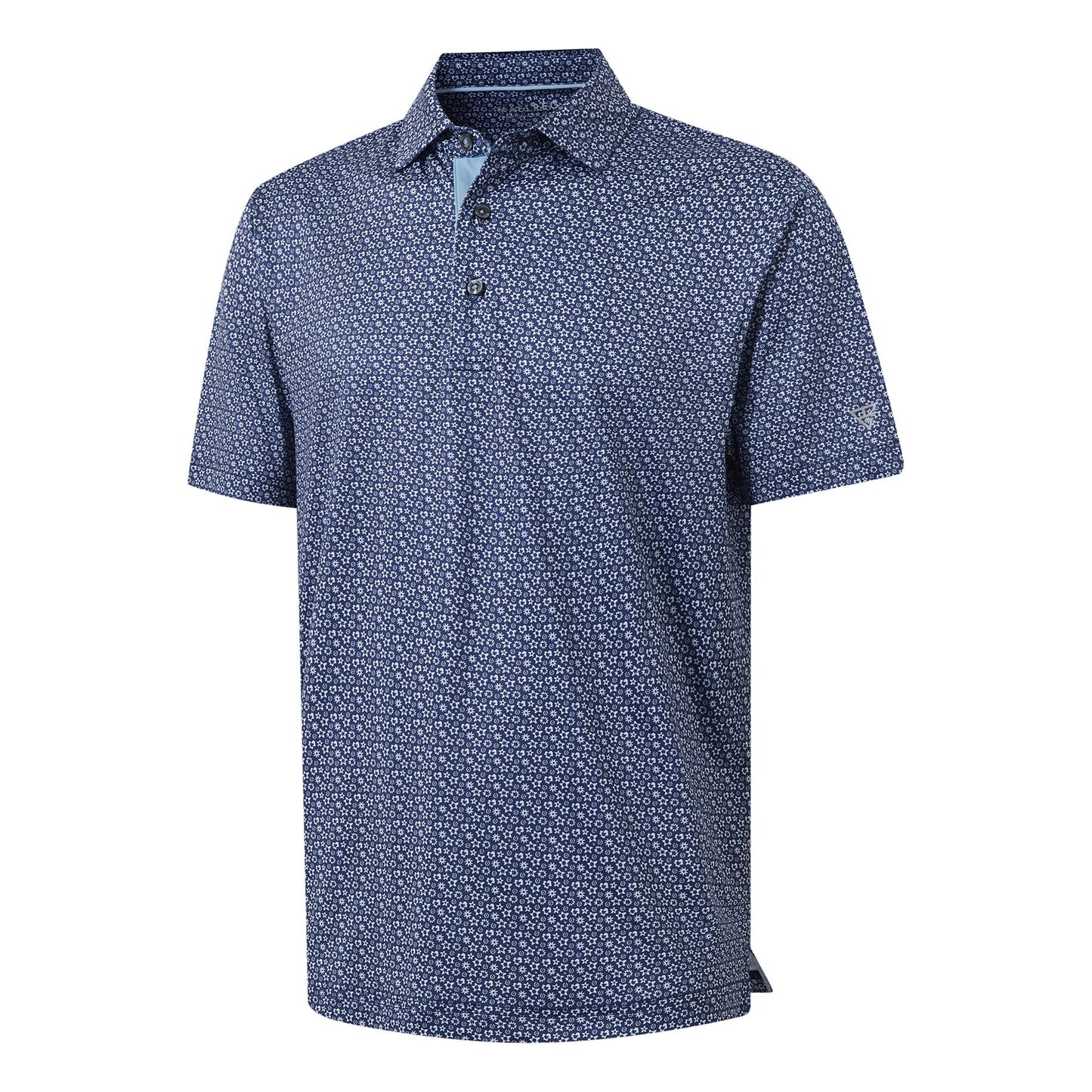 M MAELREG Polo Shirts for Men Quick Dry Fit Short Sleeve Performance Moisture Wicking Print Men’s Golf Shirts