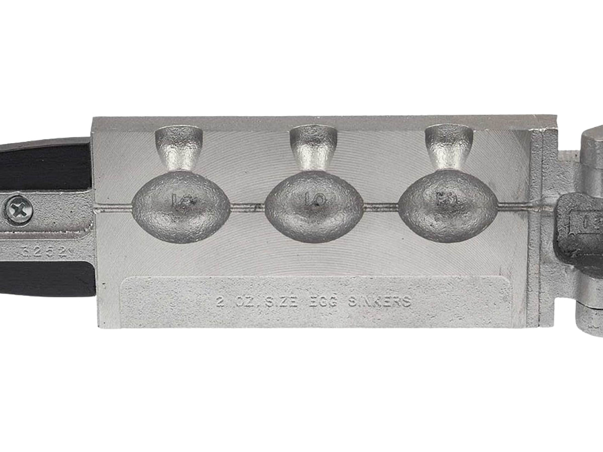 Fishing Egg Sinker Mold for Custom Sinkers - Multiple Weight Options