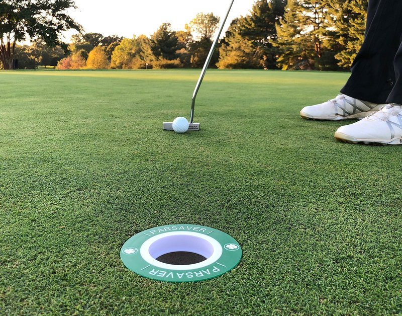 3Ring Putt Trainer Plus Tray - Golf Hole Reducer - Indoor and Outdoor Putting Aid Golf Accessory - Pressure Putt Trainer (3Ring Training Aid + Tray)
