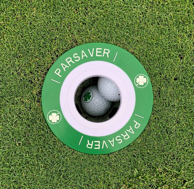 3Ring Putt Trainer Plus Tray - Golf Hole Reducer - Indoor and Outdoor Putting Aid Golf Accessory - Pressure Putt Trainer (3Ring Training Aid + Tray)