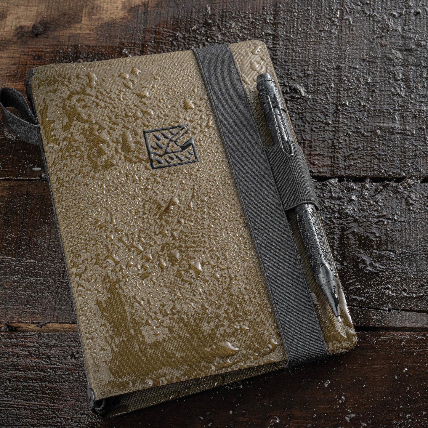 Rite in the Rain Weatherproof Side Spiral Kit: TPU Fabric Cover, 4.625" x 7" Black Notebook, and Tough Mechanical Pencil (No. M973-KIT)