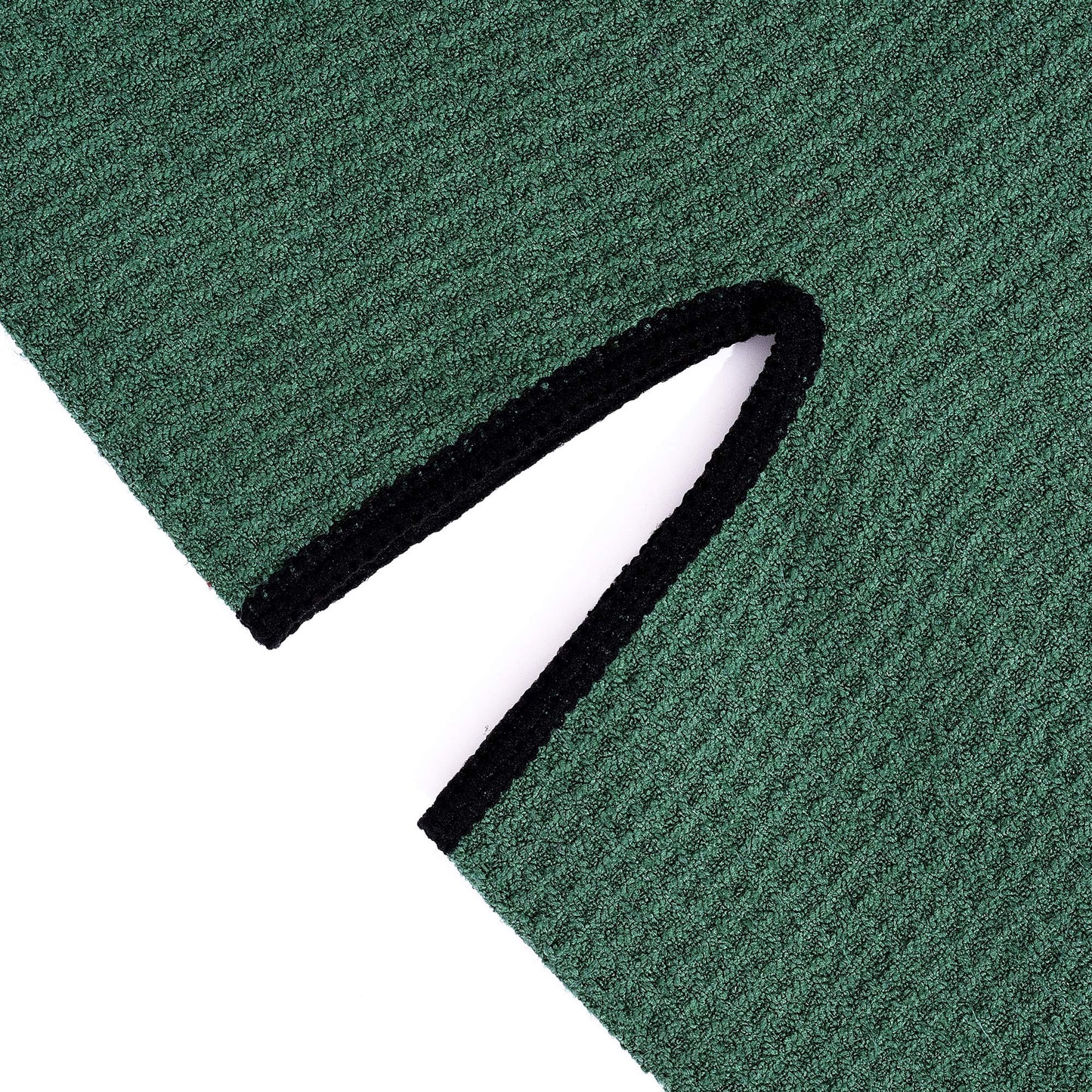 Mile High Life | Pro Tour Caddy Towel | 17” x 40” with 8” Center Slit | Premium Microfiber Waffle Texture (Green)