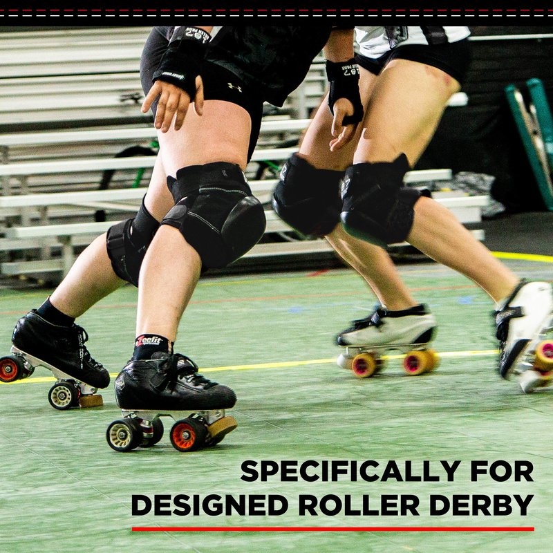 187 Killer Pads Pro Derby Pad, Black, Medium