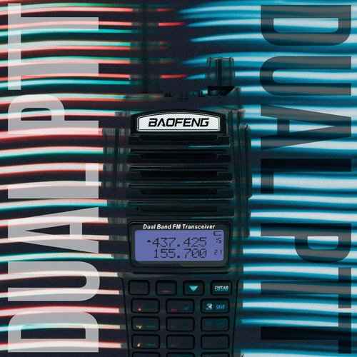 BaoFeng UV-82C Dual-Band 136-174/400-520 MHz FM Ham Two-Way Radio, Transceiver, HT with Battery, Earpiece, Antenna, Charger