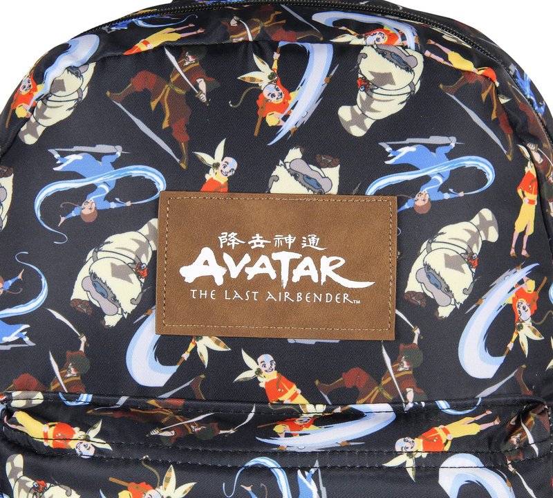INTIMO Nickelodeon Avatar The Last Airbender Character Aang Katara Appa Zuko Cartoon All Over Print Backpack 16"