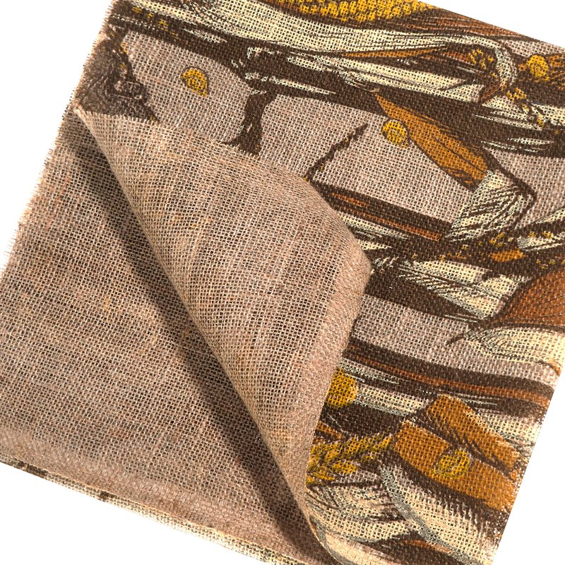 Allen Company Vanish Camo Burlap, Glare-Free Hunting Blind Material, 12' L x 54" W, Natural & Grain Belt