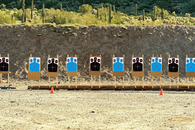Ascentor Silhouette Shooting Target - Large 18x24 Inch - Multiple Aiming Zones | Blue