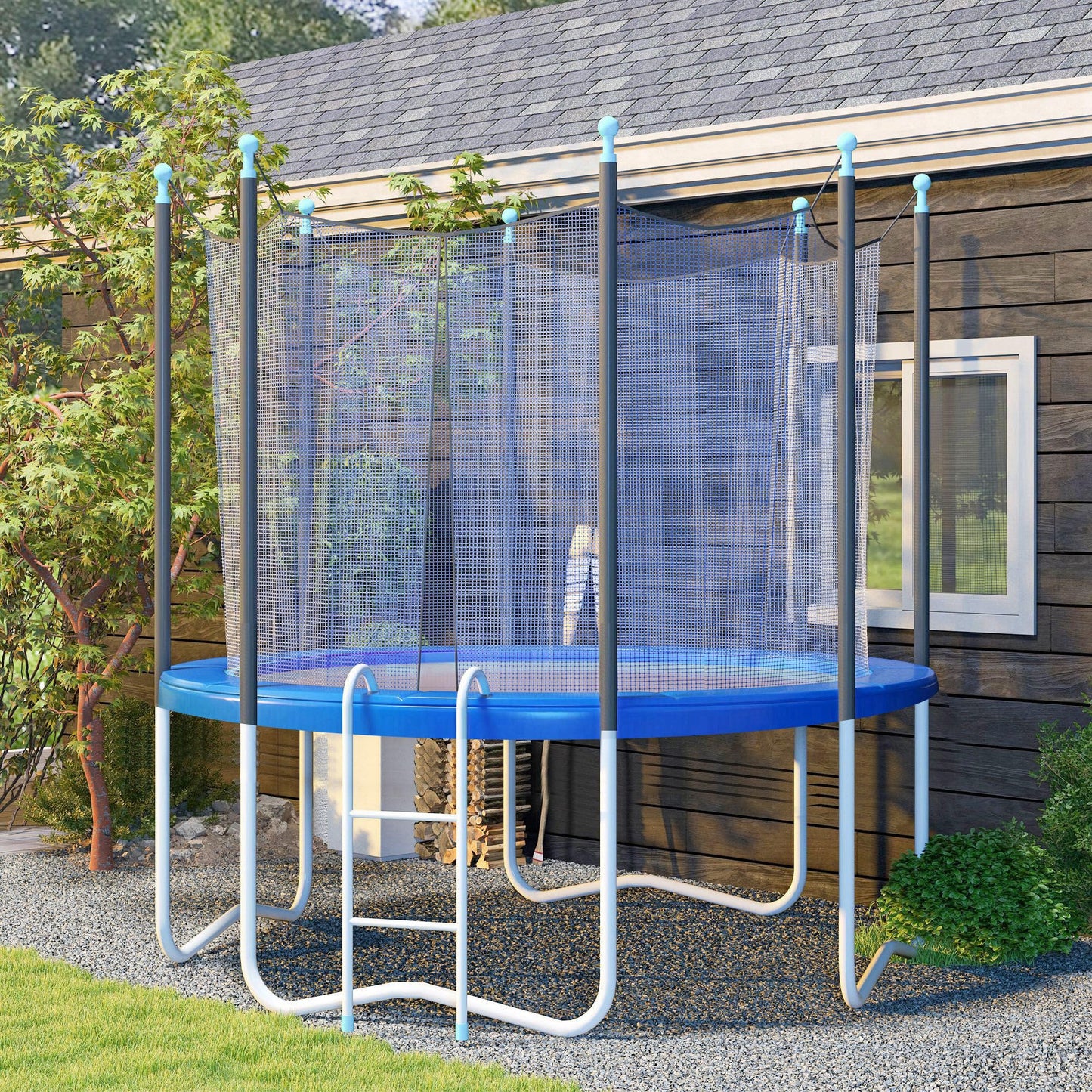 Soozier 12FT / 14FT Trampoline Spring Cover No Holes for Pole