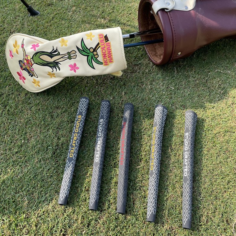 Studio Crafted Honolulu Hawaii Hula Girl Golf Driver Fairway Woods Hybrid Headcover (Driver Cover)