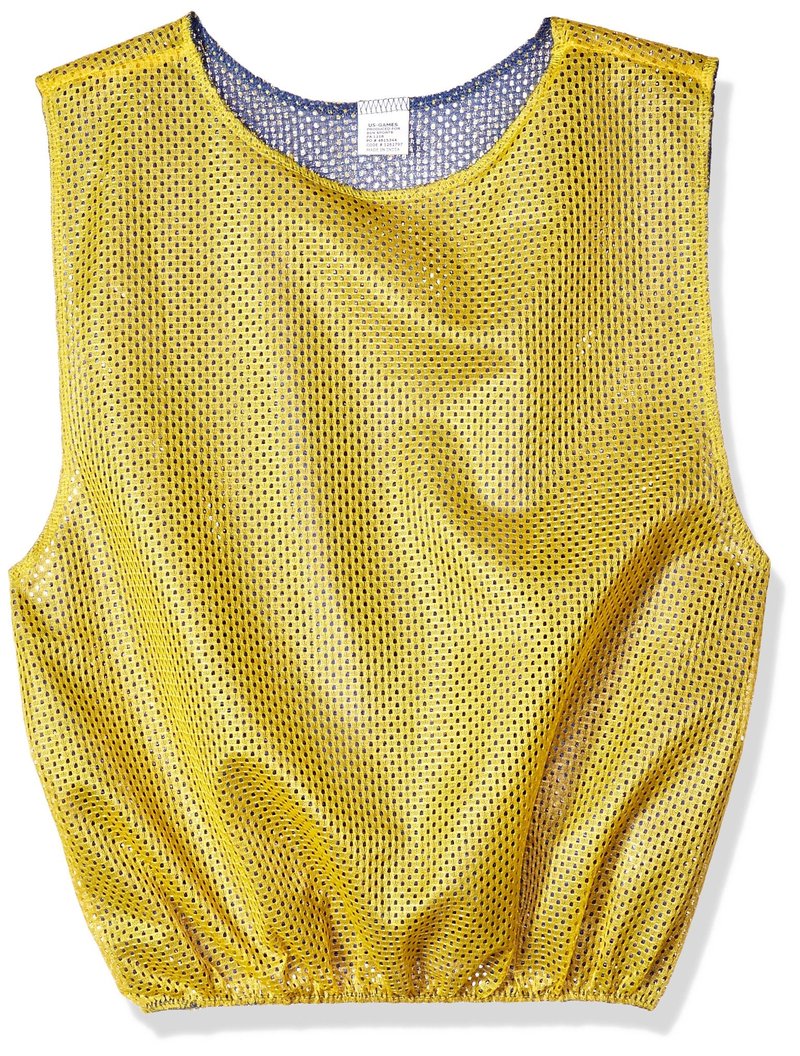 BSN Reversible Scrimmage Vests, Royal/Gold Dozen