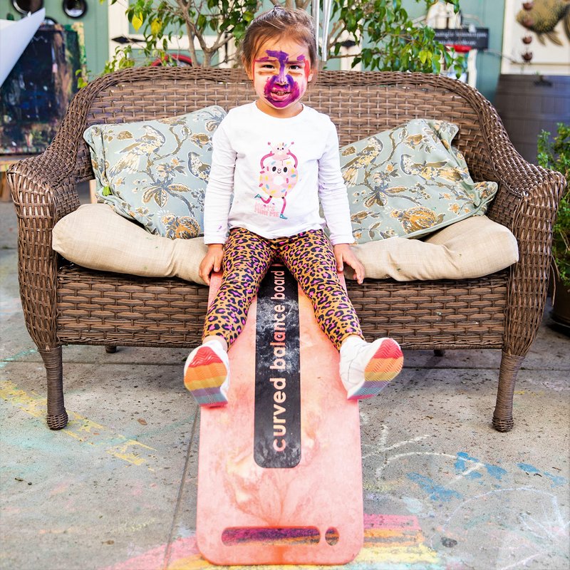Platports Sensory Balance Board for Kids – ADHD Focus, Calm & Motor Skill Development | Indoor Montessori Play | Durable Non-Wood Wobble Board