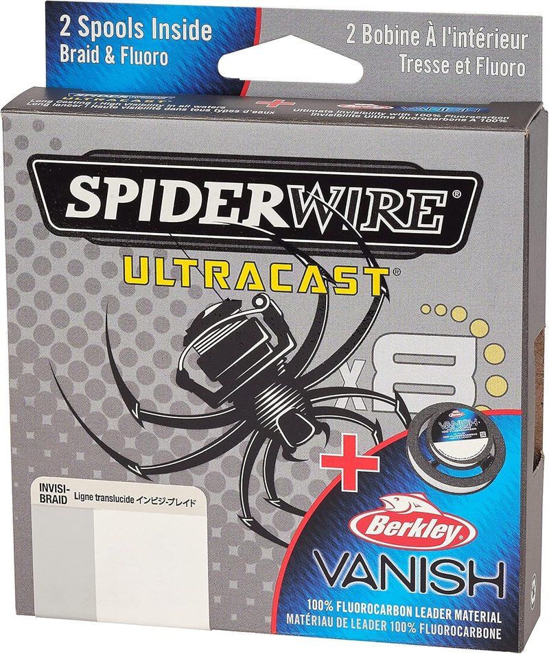 UltraCast Braided Fishing Line - High Strength & Sensitivity | 150 Yards, Clear