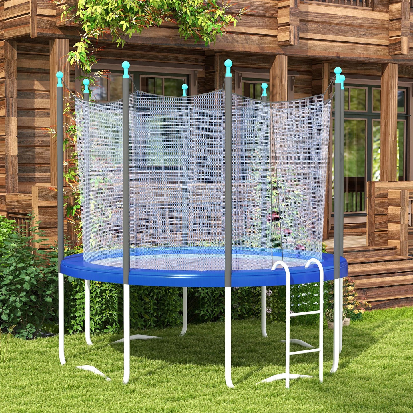 Soozier 12FT / 14FT Trampoline Spring Cover No Holes for Pole