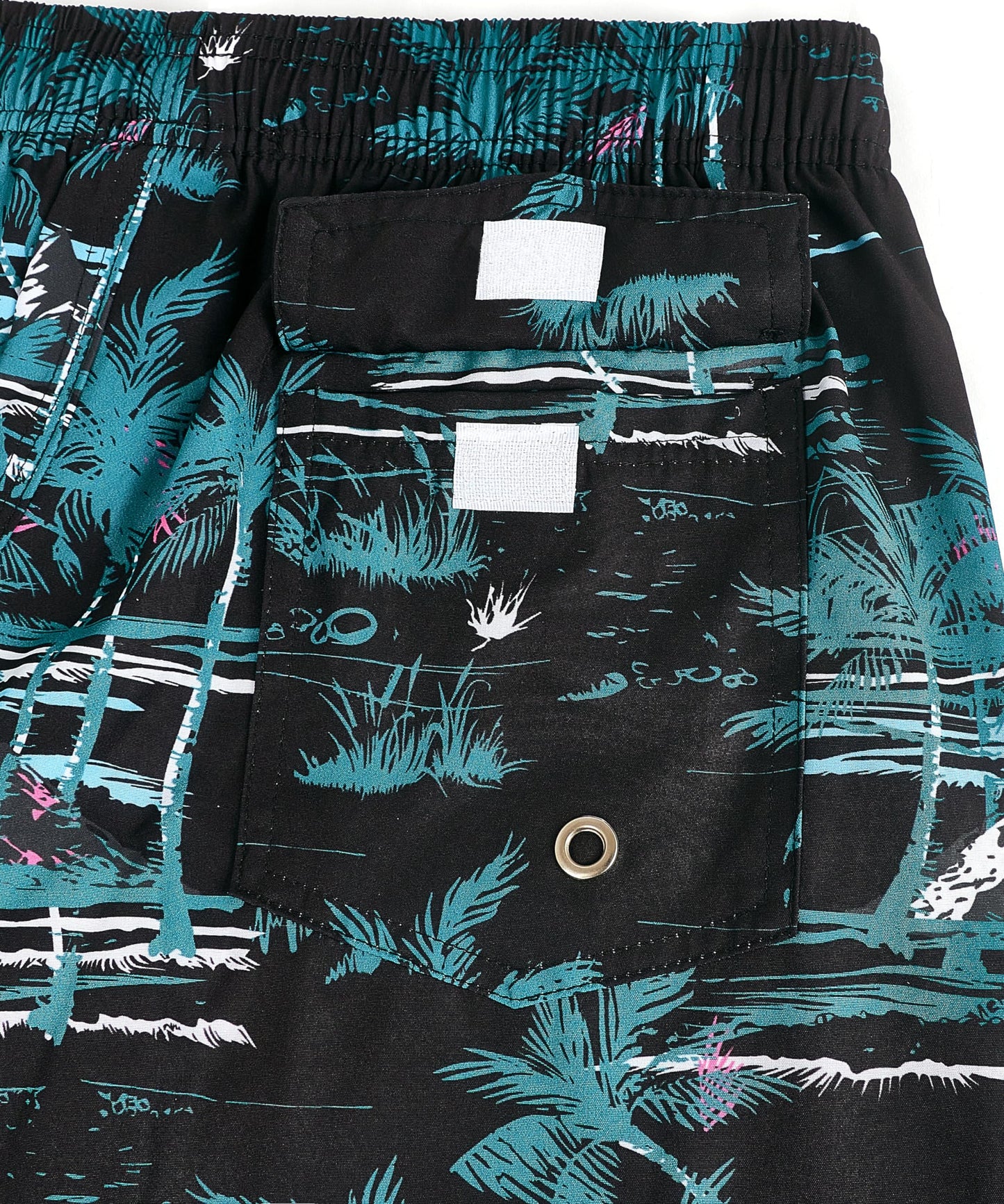 ELETOP Men's Swim Trunks Quick Dry Bathing Suit Swimming Board Shorts Mesh Lining Beach Swimwear Black Green 4XL