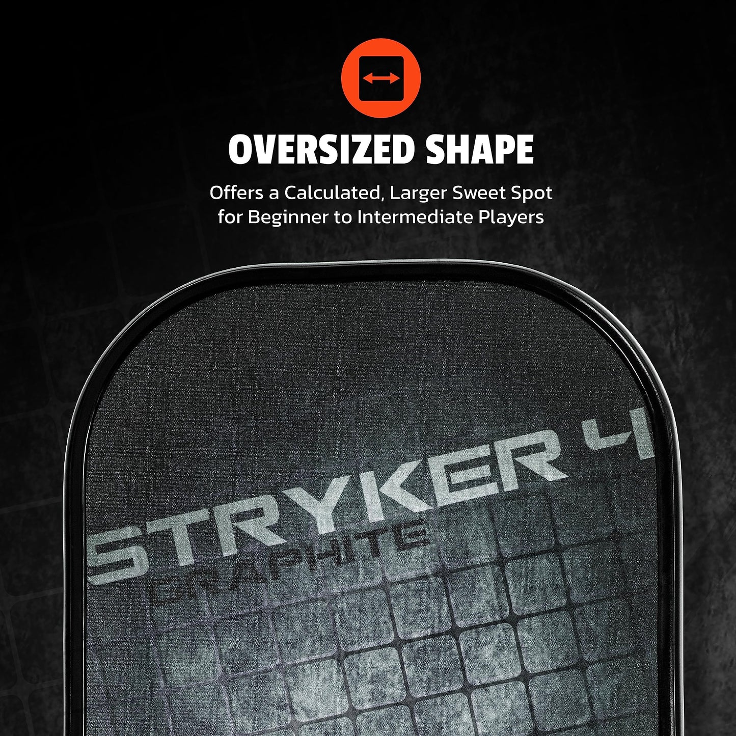 Onix Graphite Stryker Pickleball Paddle Features Oversized, Nomex, Paper Honeycomb Core, and Graphite Face
