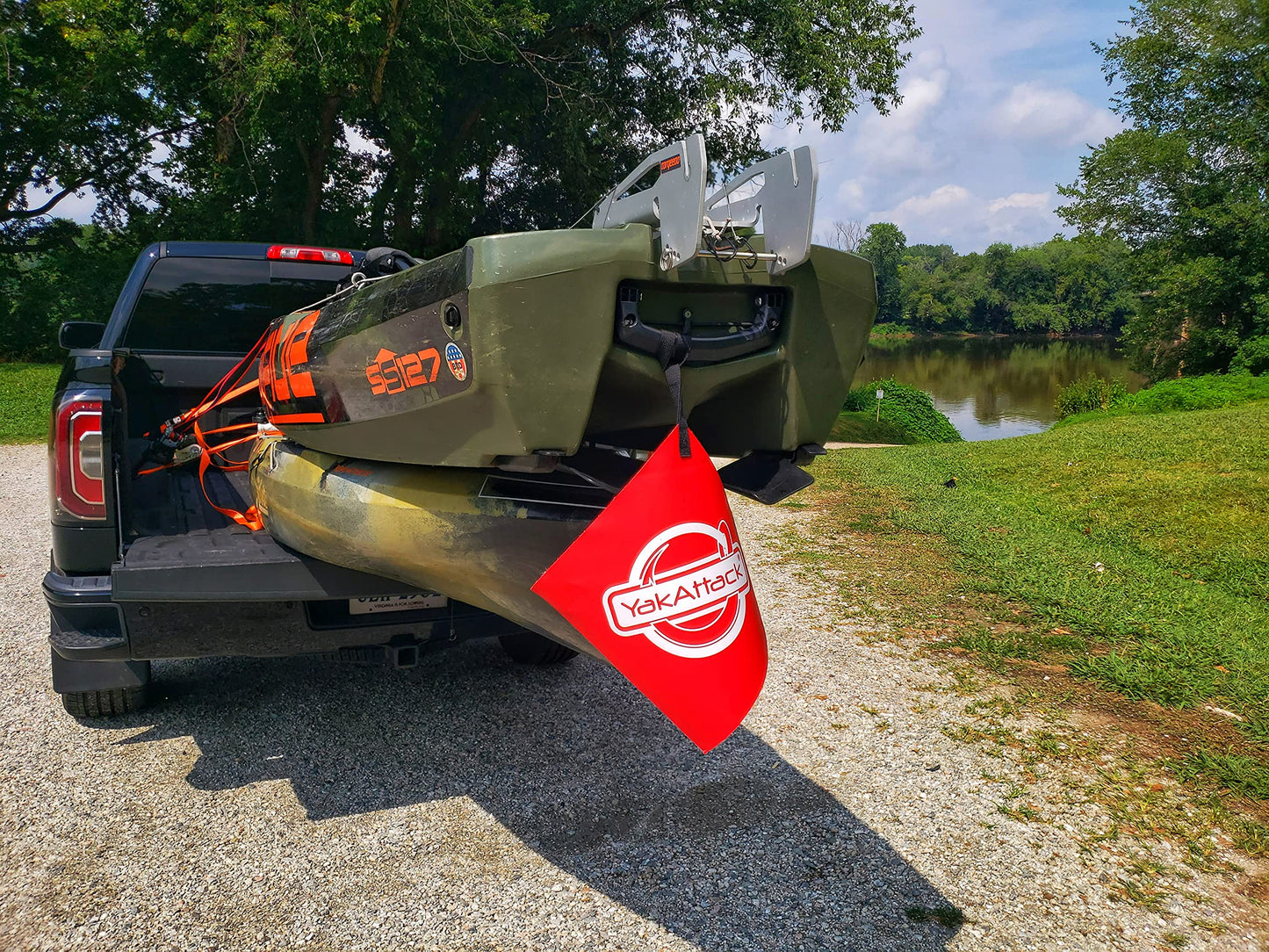 YakAttack Get Hooked Logo Tow Flag (YEP-1005)