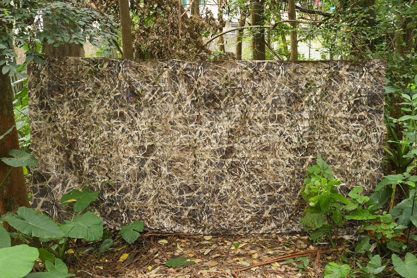 AUSCAMOTEK 300d Duck Blind Material Camo Netting for Goose Hunting Camouflage Net Boat Blinds Mats Dry Grass 5ftX10ft