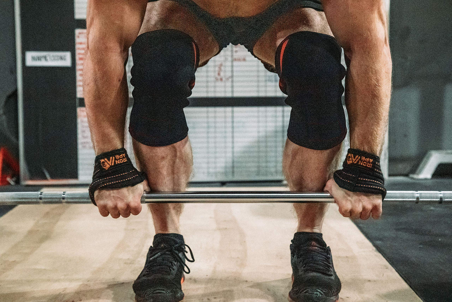 IRON APE Figure 8 Straps for Deadlift, Weight Lifting, Shrugs, and Weightlifting. Heavy Duty Cotton, 4 Sizes (M)