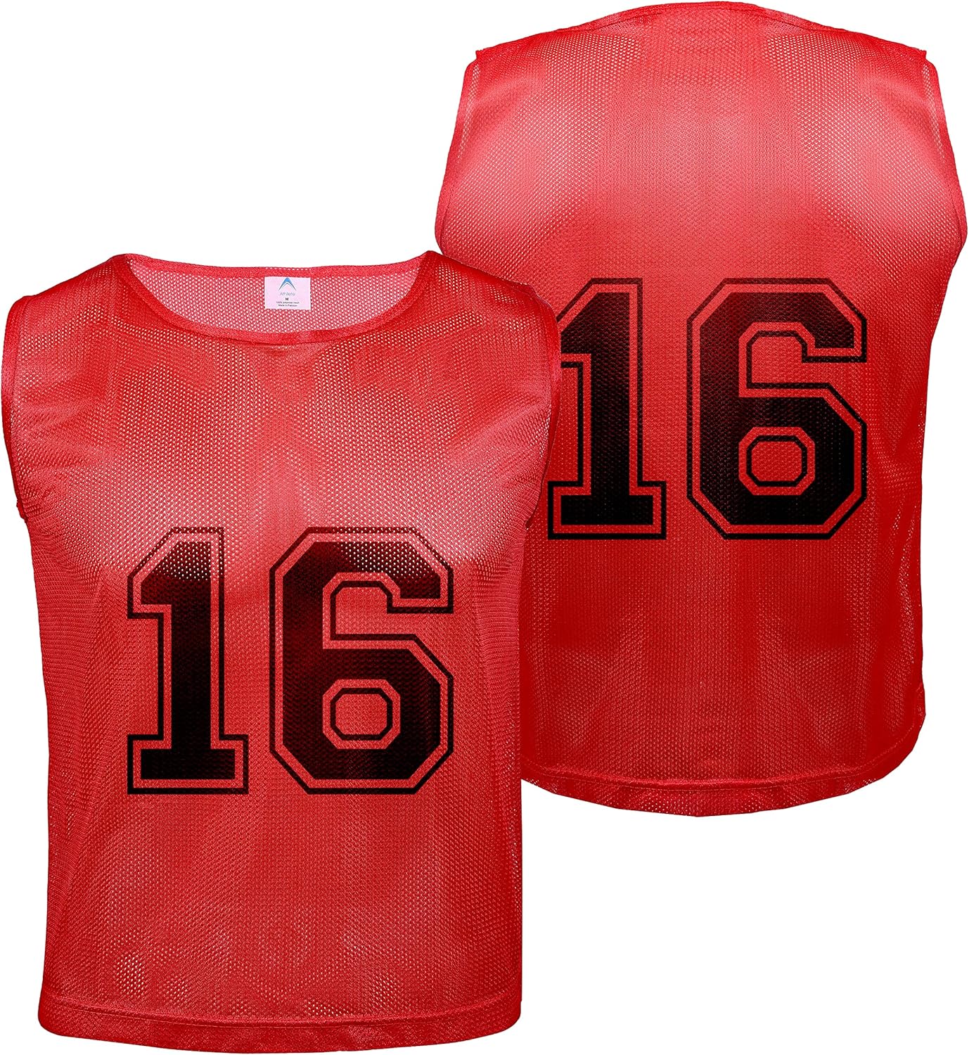 Athllete 12 Pcs Duramesh Pinnies | Numbered Scrimmage Vests for Kids & Adults Soccer