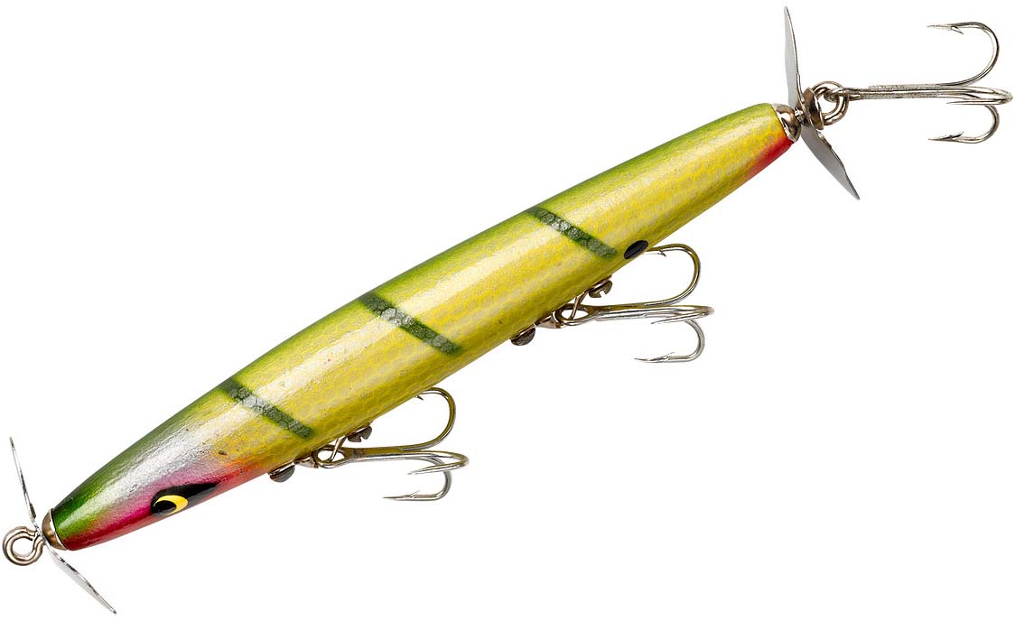 Twin Prop Topwater Fishing Lure for Bass and Pike - 4 1/2 Inch, Multiple Colors