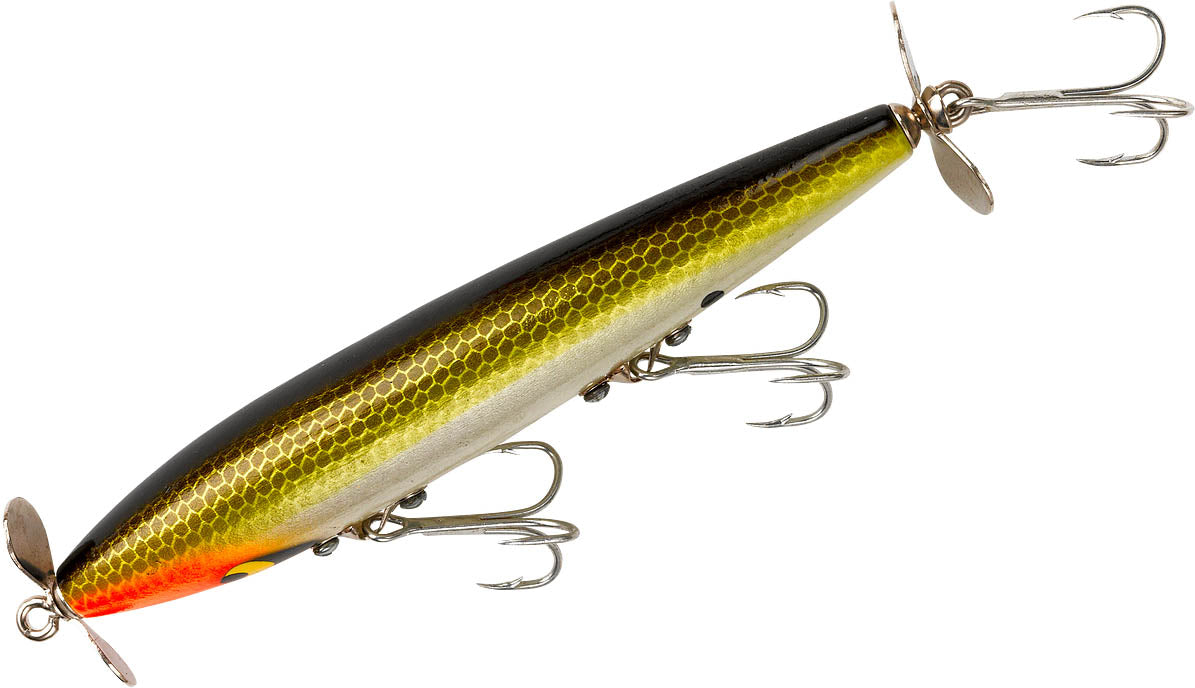 Twin Prop Topwater Fishing Lure for Bass and Pike - 4 1/2 Inch, Multiple Colors
