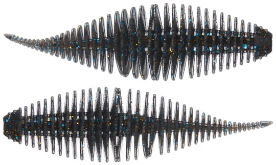 Fishing Soft Plastic Bait 3.8 Inch Bellows Shad for Jigs & Trailers
