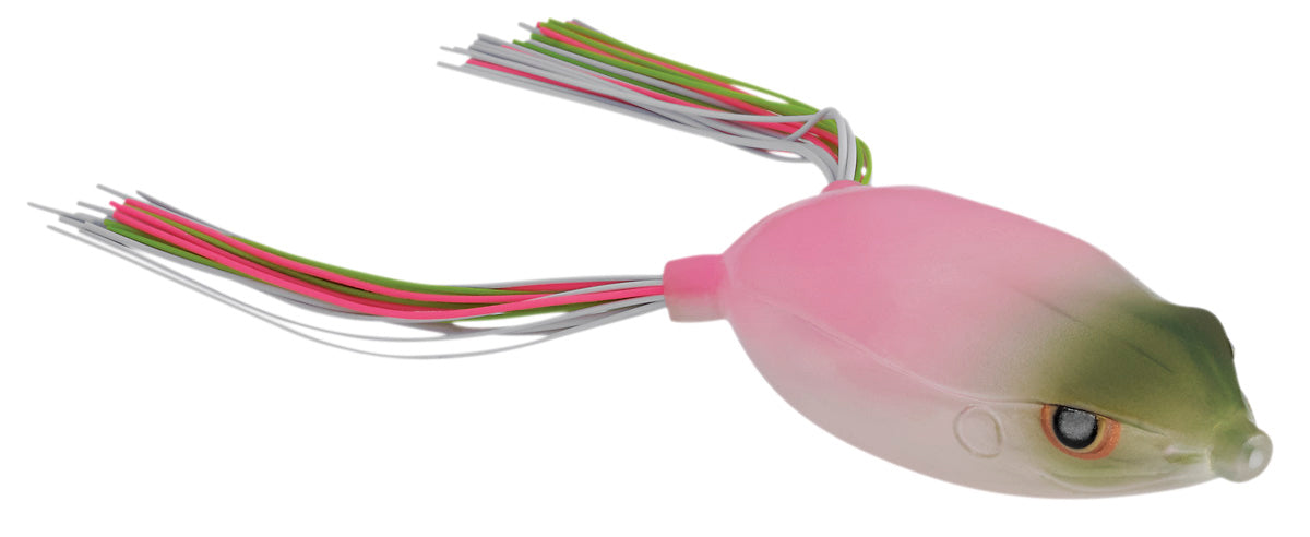 Topwater Bass Frog 2.5 Inch Hollow Body Lure for Heavy Cover & Open Water