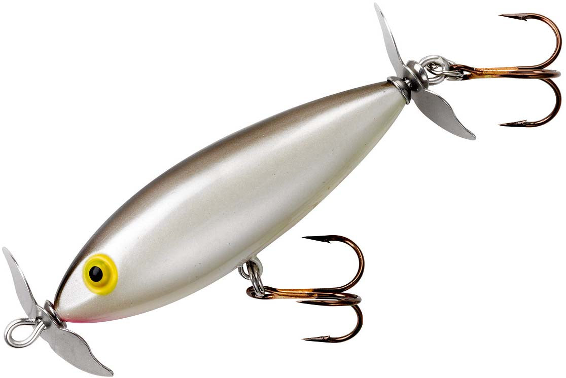 3 Inch Topwater Prop Fishing Lure - Bass Bait with Dual Spinning Blades