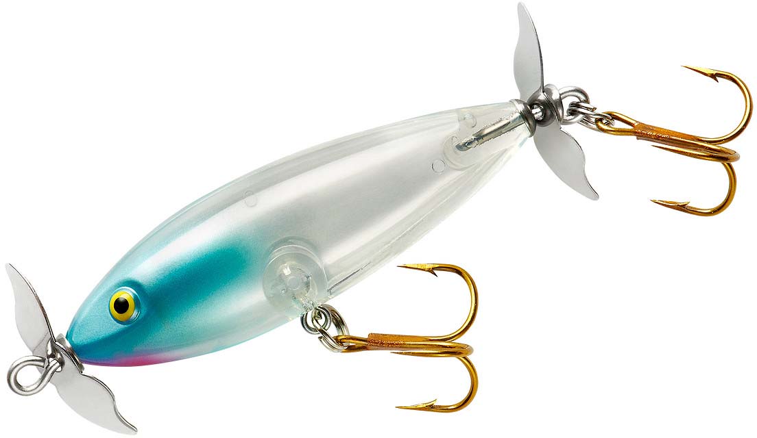 3 Inch Topwater Prop Fishing Lure - Bass Bait with Dual Spinning Blades