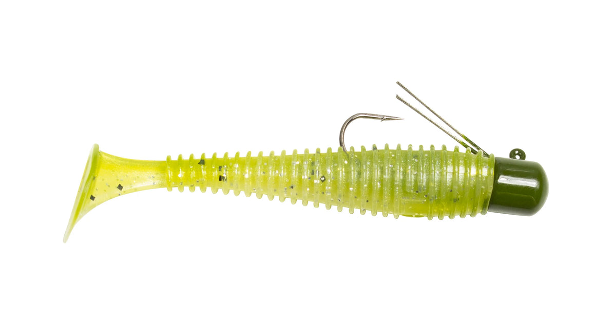 Pre-Rigged 3 Inch Paddle Tail Swimbait for Fishing - Multi-Color Options