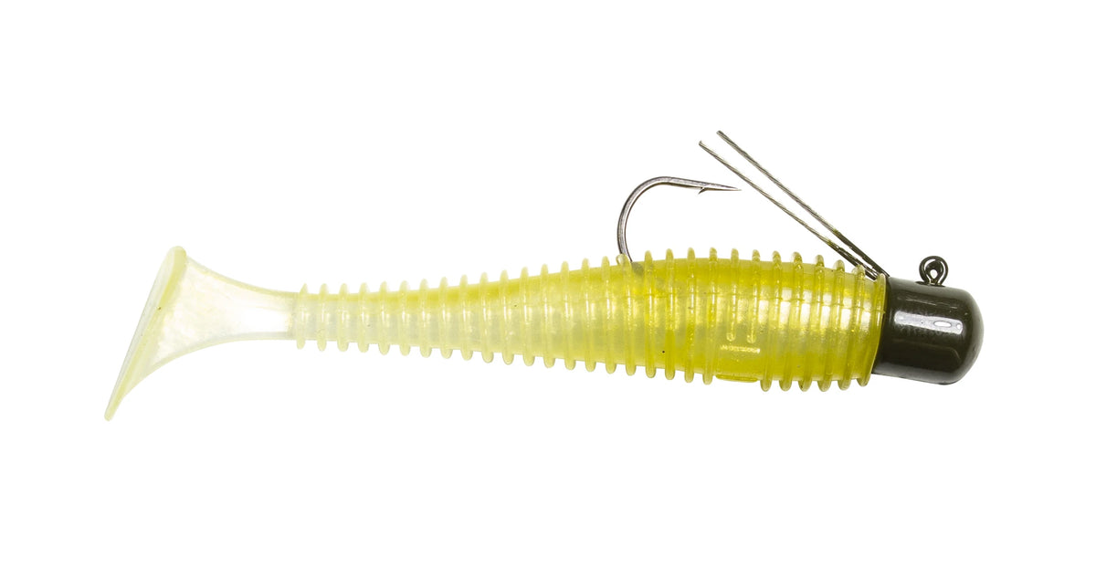 Pre-Rigged 3 Inch Paddle Tail Swimbait for Fishing - Multi-Color Options