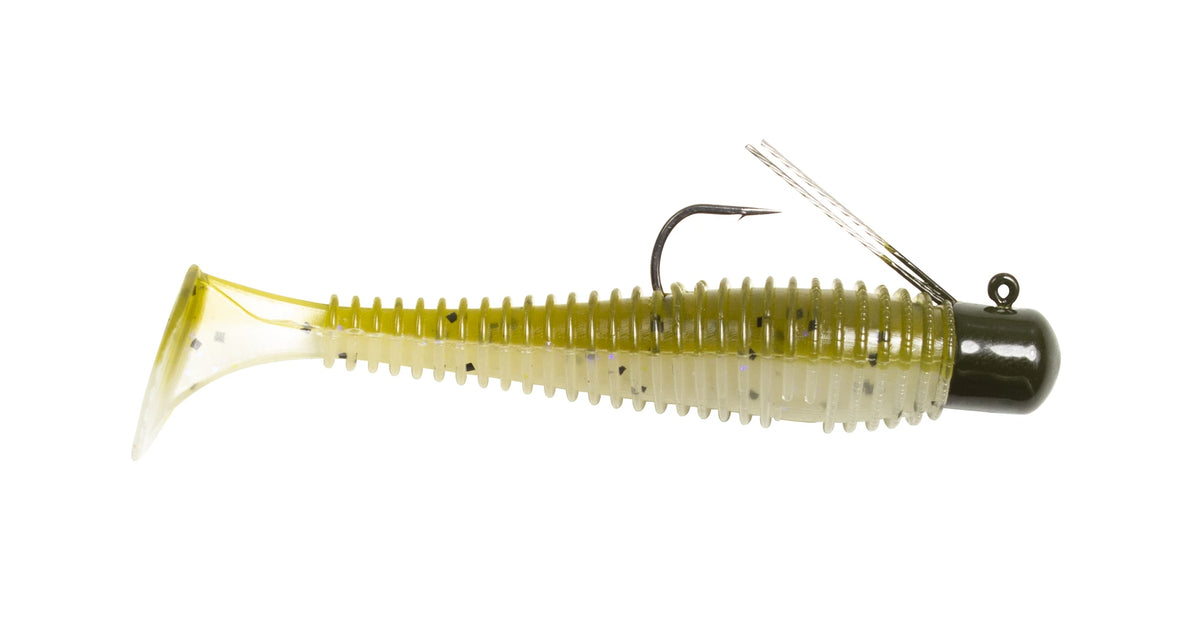 Pre-Rigged 3 Inch Paddle Tail Swimbait for Fishing - Multi-Color Options