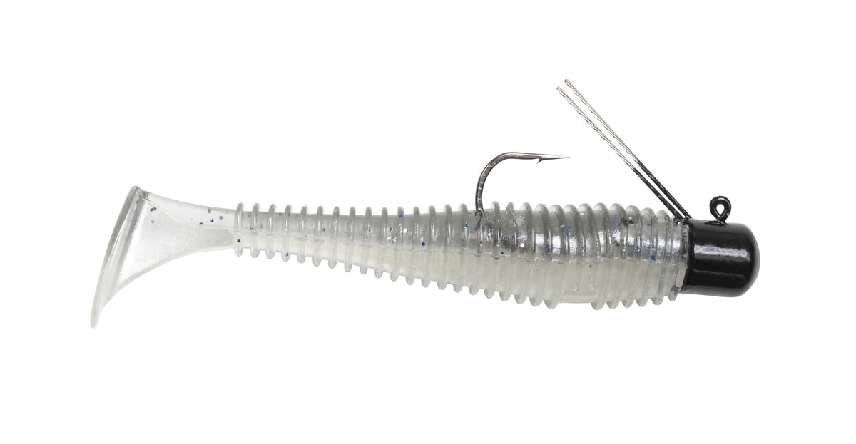 Pre-Rigged 3 Inch Paddle Tail Swimbait for Fishing - Multi-Color Options