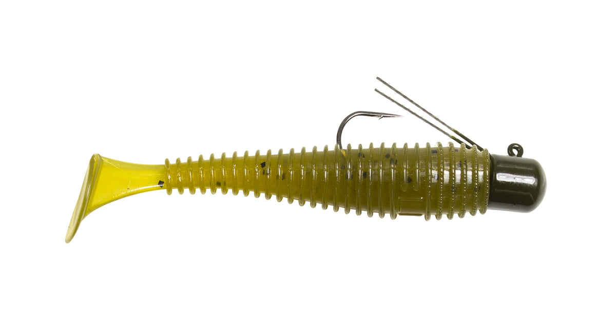 Pre-Rigged 3 Inch Paddle Tail Swimbait for Fishing - Multi-Color Options