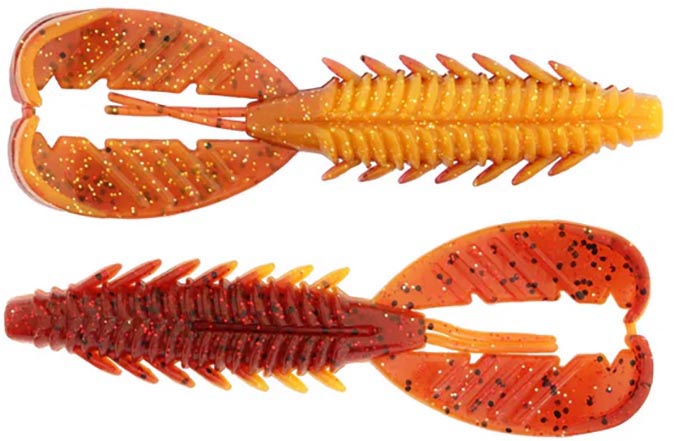 Adrenaline Craw Jr 3.5 Inch Soft Plastic Bait 7 Pack for Bass Fishing