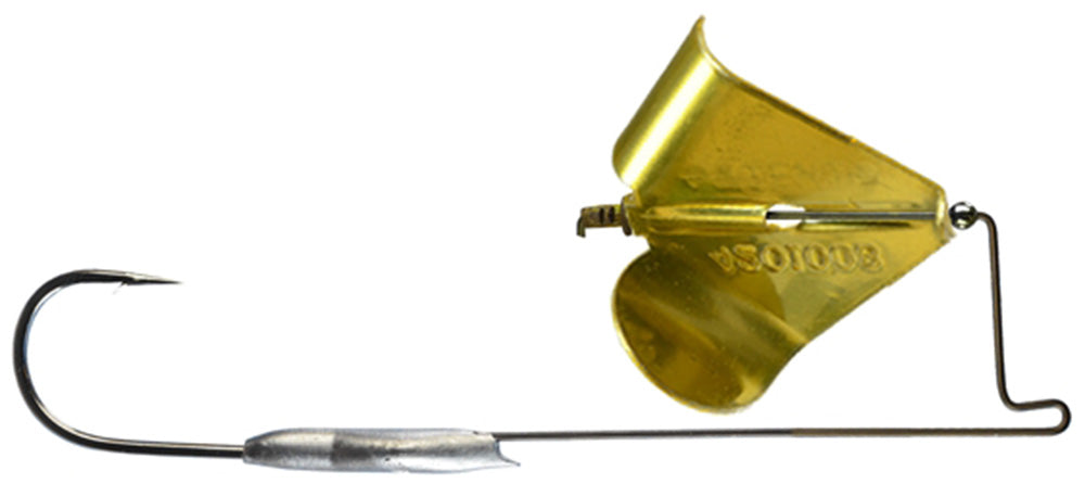 Bass Buzzbait with Large Blades for Skipping and Surface Fishing - Multiple Colors