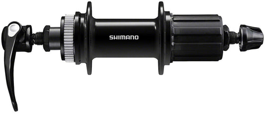 Shimano Deore Rear Hub - 135mm QR, Center-Lock Disc, HG10, Black