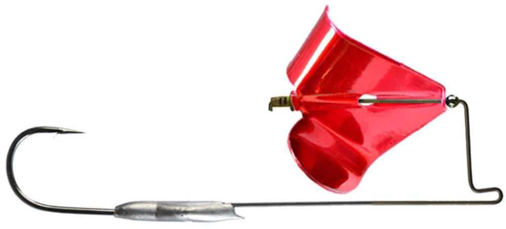 Bass Buzzbait with Large Blades for Skipping and Surface Fishing - Multiple Colors