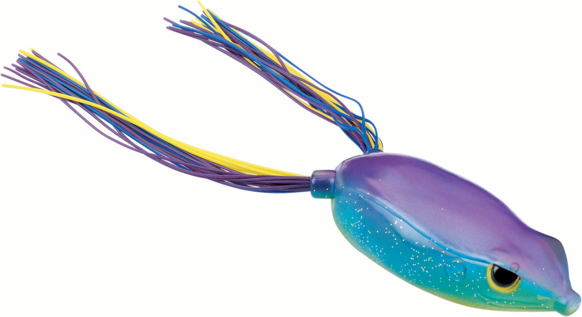 Topwater Bass Frog 2.5 Inch Hollow Body Lure for Heavy Cover & Open Water