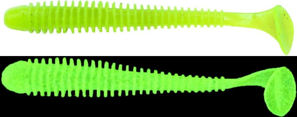 Keitech 4-Inch Soft Paddletail Swimbait - Realistic Fishing Lure Pack of 8