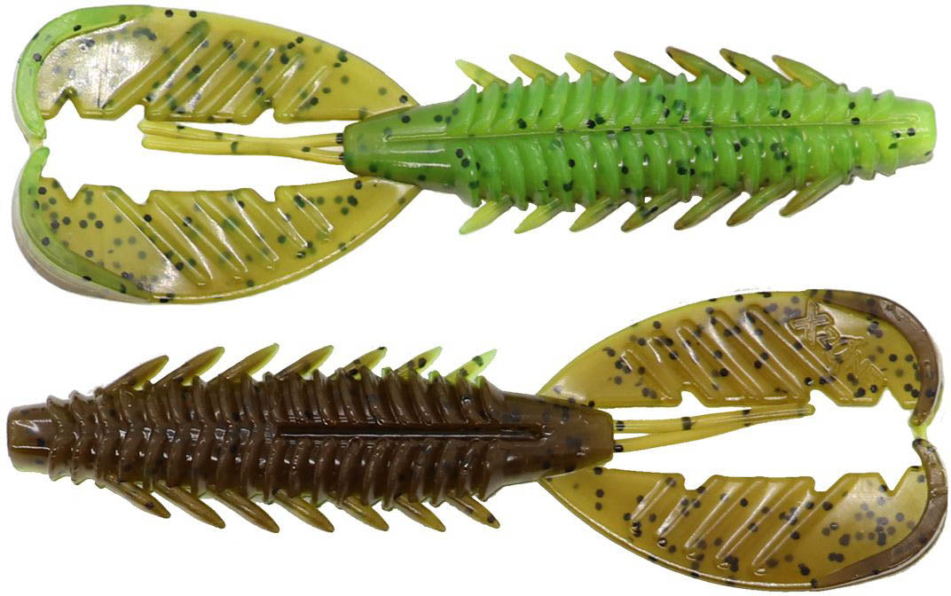 Adrenaline Craw Jr 3.5 Inch Soft Plastic Bait 7 Pack for Bass Fishing