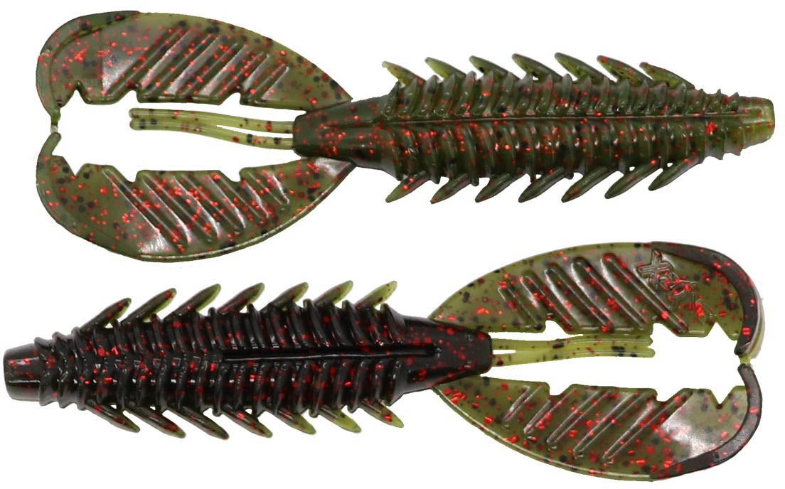 Adrenaline Craw Jr 3.5 Inch Soft Plastic Bait 7 Pack for Bass Fishing